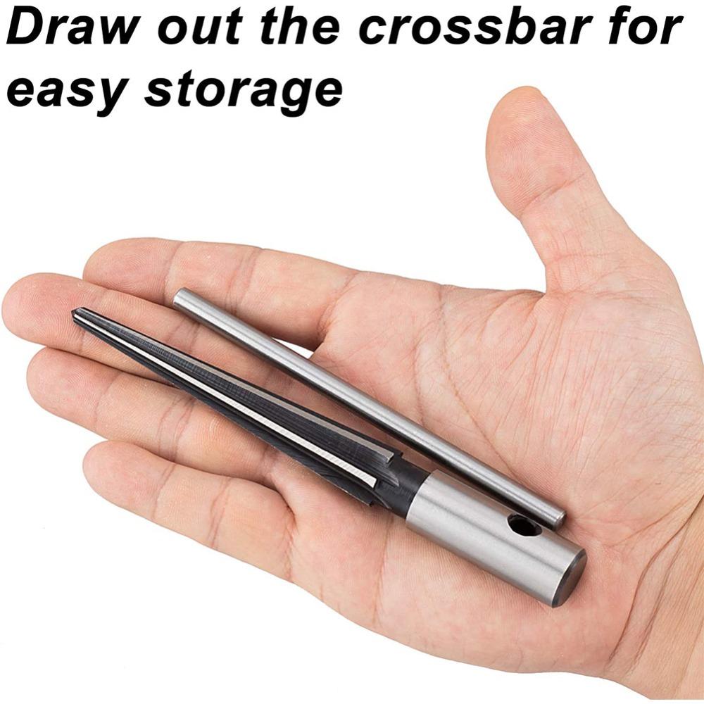 Инструмент для снятия фаски при ремонте отверстий, развертка коническая для расширения отверстий, ручная развертка для инструментов для сверления дерева