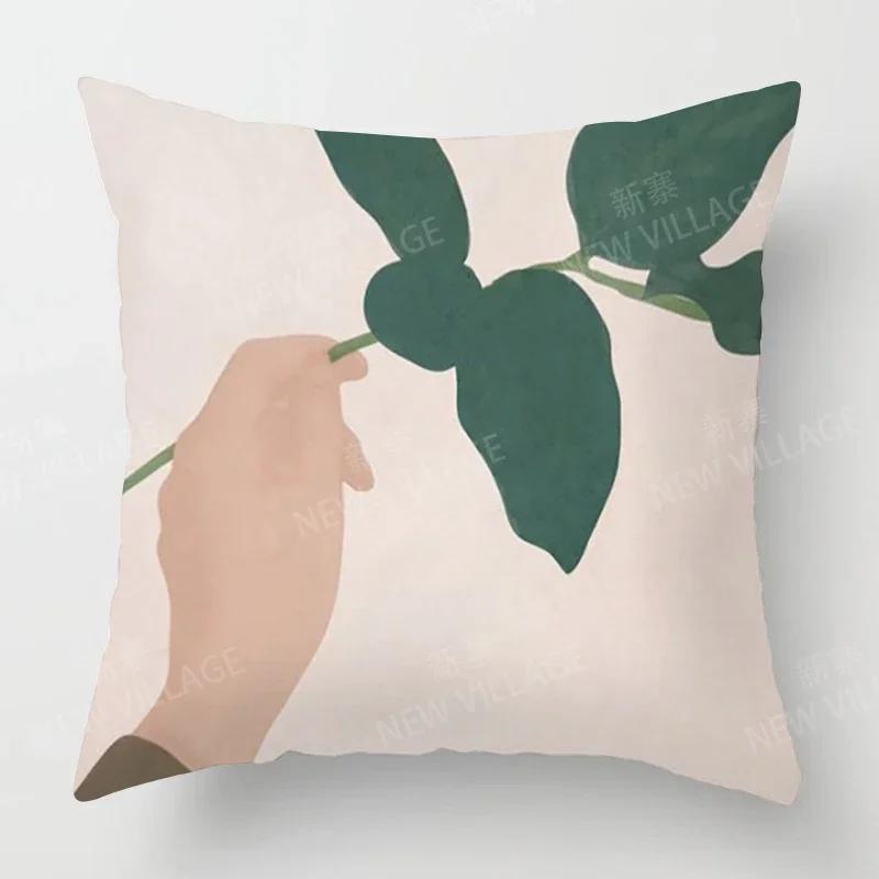 Скандинавский Осенний Домашний Декор Осень Наволочка для Подушки Плед Чехол для Подушки Дивана Бархат Современный