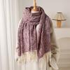 Luxury Winter Faux Cashmere Scarf For Women Fashionable Paisley Thickened European And American Warm Shawl Poncho Stoles