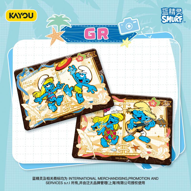 Smurfs Season VOI.1 Brainy Smurf Smurfette Anime Character Collection Card Children's Toy Holiday Gift