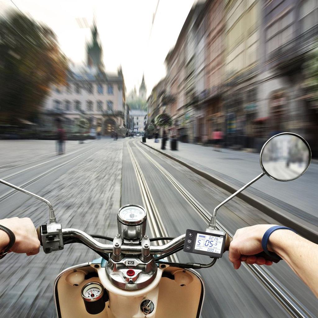 Электрический велосипедный дисплей универсальный 24 В 36 В 48 В водонепроницаемый ЖК-дисплей панель управления для электрических велосипедов скутеров