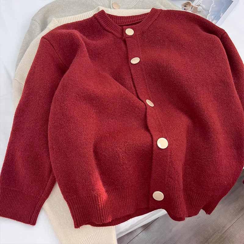 Премиальный модный вязаный кардиган женский весенний, осенний и зимний многослойный повседневный свободный базовый свитер мягкий восковой топ