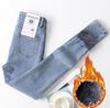 Women Skinny Jeans Winter Velvet Plush Warm High Waist Jeans Girls Denim Pants