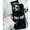 Корейский Ins Чехол для телефона со звездами и крыльями для Samsung Galaxy A37 A57 A17 A56 A36 A26 A73 A55 A54 A53 A52 A34 A33 A23 A14 4G 5G Задняя крышка