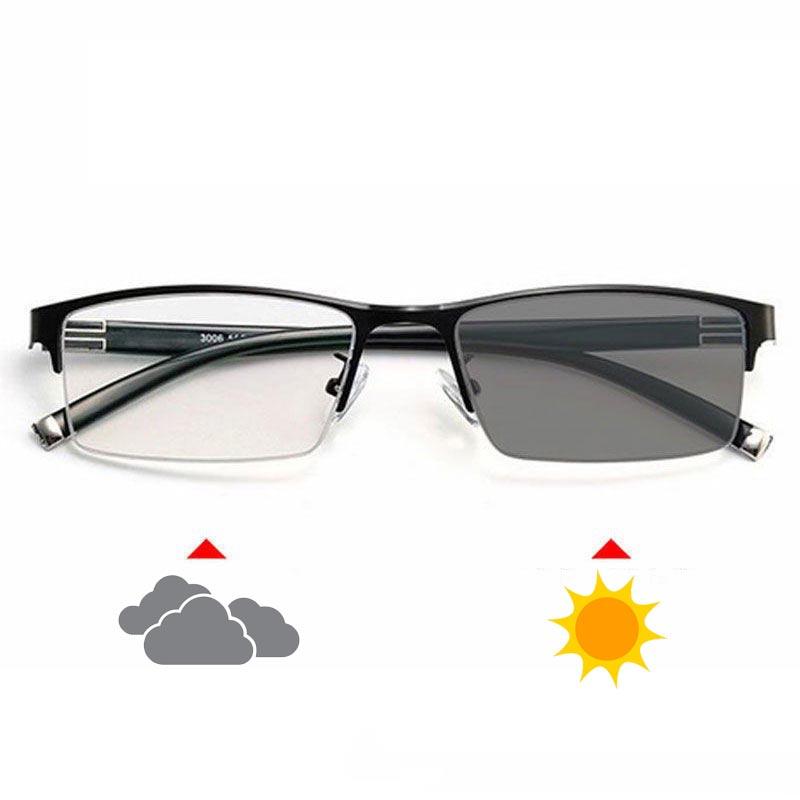 Мужские деловые фотохромные очки для близорукости Женские ретро классические очки Диоптрии от 0 до -6.0 Модные трендовые очки для близи