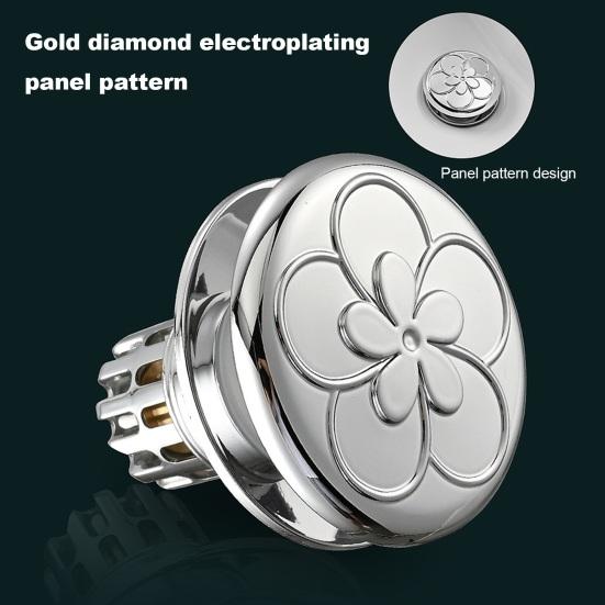 Pop-up Bathtub Stopper Drain 2-in-1 Brass Core Hair Catcher Strainer Bathroom Easy Installation Brass Core Wash Basin Sink Plug Drain