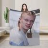 Плед H-Haalands Различные размеры Мягкий пушистый плюшевый футбольный плед для дивана и кровати