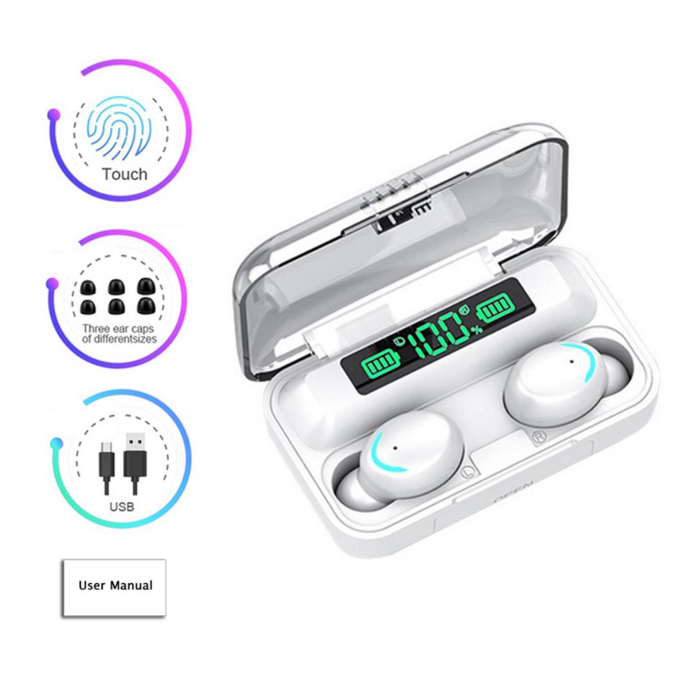 F9 5C Беспроводные спортивные наушники-вкладыши Bluetooth 5.0 TWS с микрофоном HiFI стерео для Xiaomi Android IOS