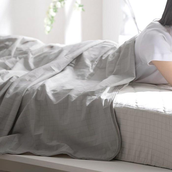 Iris Ohyama Cooling Blanket Double Size BBK-NPEPS5-D Gray Cool Summer Bedding