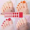 Полуотвержденные гелевые наклейки для ногтей, однотонные гелевые наклейки для ногтей на пальцы ног, светотерапия, лак для ногтей, клей, наклейки для ногтей