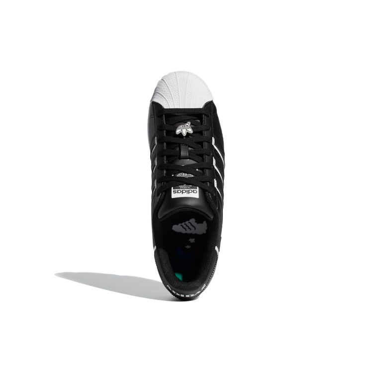 Adidas Кроссовки унисекс Superstar Black White Core-Black Cloud-White Blue-Bird GX5257