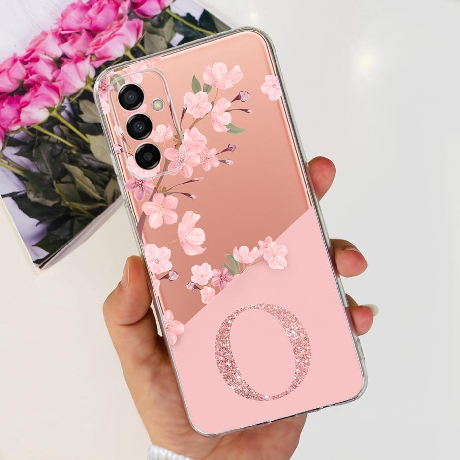 Чехол для Samsung Galaxy A05s SM-A057F Роскошная задняя крышка с буквами Прозрачный силиконовый чехол для телефона для Samsung A05s A 05s Мягкий TPU Fundas