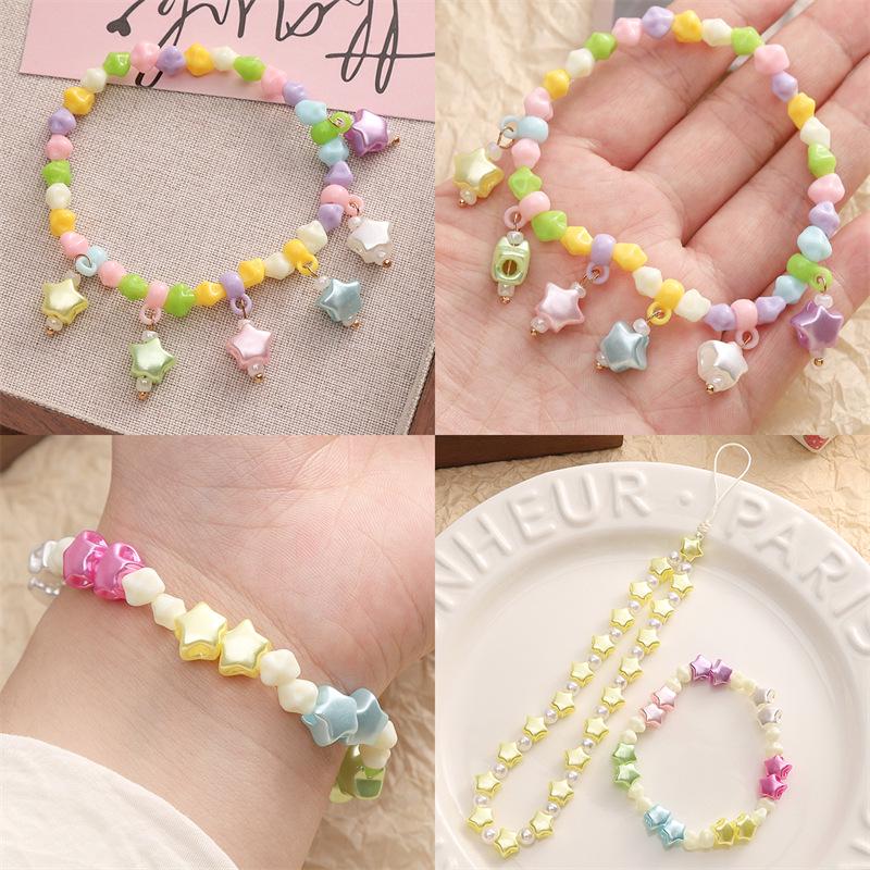 Акриловая перламутровая подвеска в виде звезды для сережек и браслетов своими руками