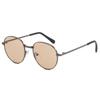 2025 children's sunglasses for male and female babies, oval shaped children's glasses New Straight Metal Sunglasses Metal