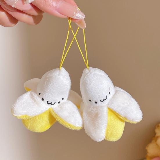 Брелок-банан, плюшевый, анимированный, с подвеской на сумку, милый, банан, плюшевые, мягкие игрушки, подарки на Рождество, свадьбу, день рождения