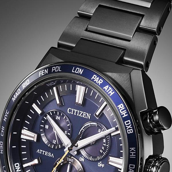 Citizen CB5967-66L ( Часы ATTESA ACT Line Black Titanium Series с питанием от солнечной батареи Eco-Drive с радиоуправлением Direct Flight)