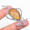 Natural Montana Agate Gemstone 925 Sterling Silver Gift Pendant 2.76" w3G08