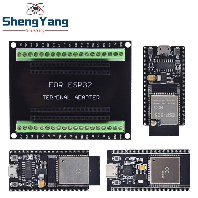 TZT Плата разработки ESP32 ESP-32S NodeMCU-32S MICRO/TYPE-C Беспроводной модуль WiFi+Bluetooth ESP-32 Плата расширения для Интернета вещей (IoT)