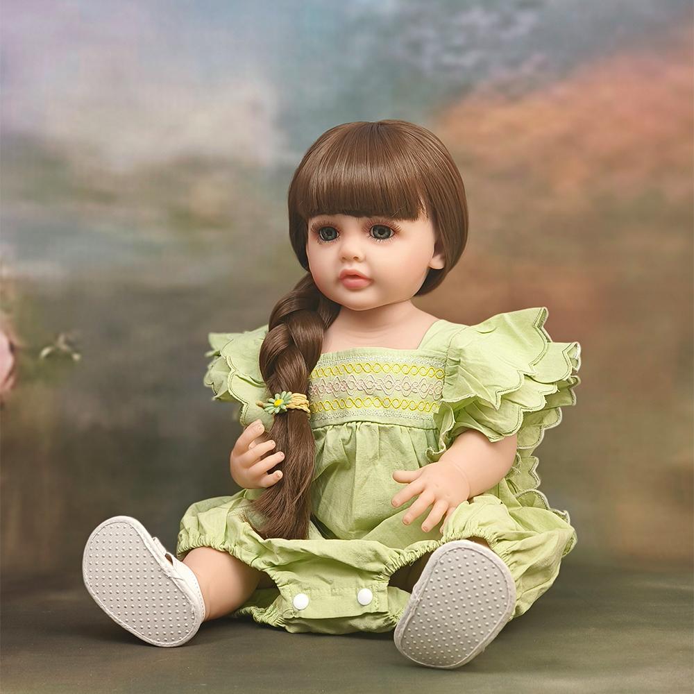 55 см кукла реборн всего тела силиконовые куклы подарок на день рождения девочка игрушка для детской коллекции