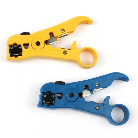 Multifunctional RG-59/6/7/11 Coaxial Cable UTP Cat5 Cat6 Wire Cutter Stripper