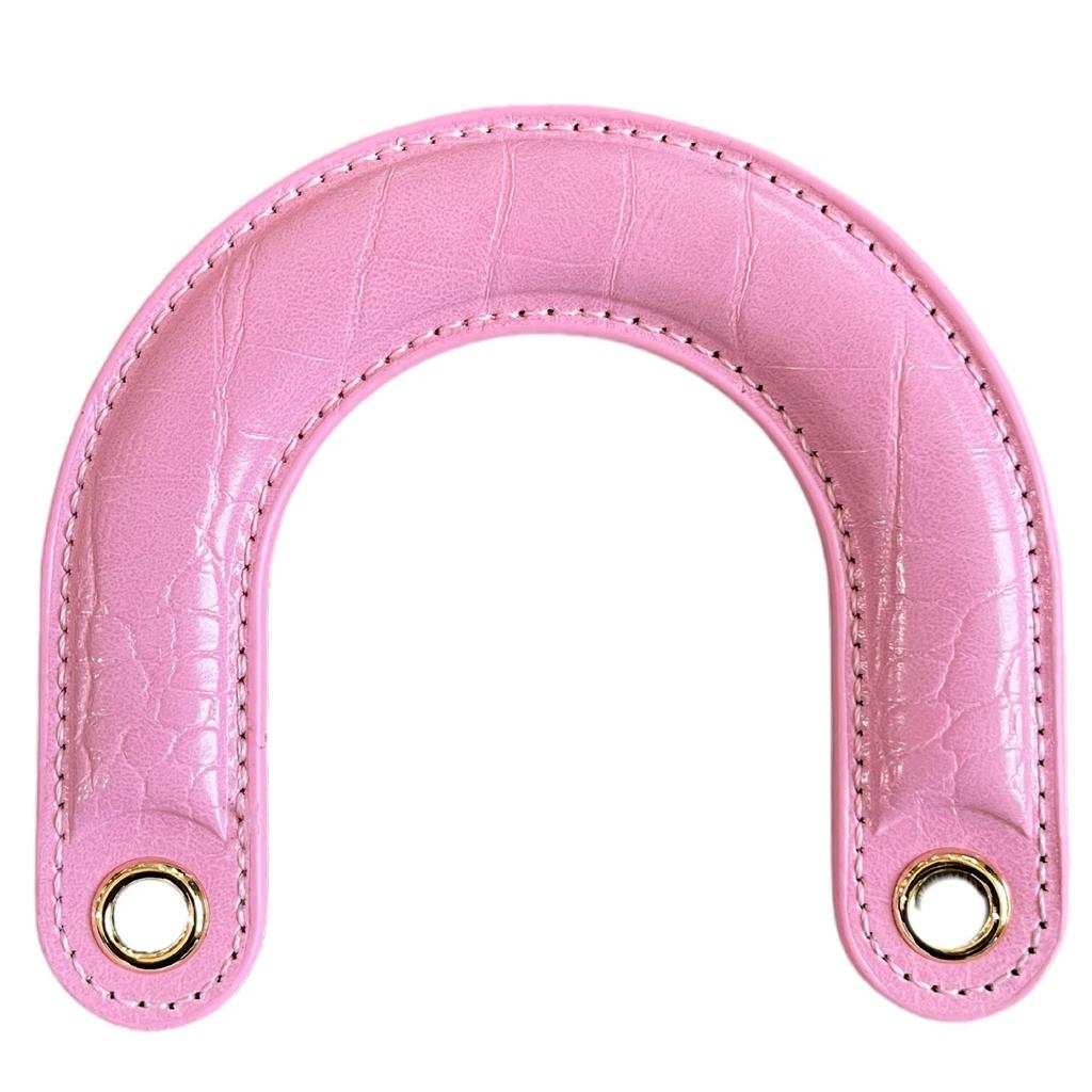 Curved PU Bag Strap Handle - Replaceable Handheld Bag Accessory