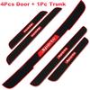 4 шт. Универсальные резиновые накладки на пороги дверей автомобиля, защитные панели, накладки на ступеньки, защита углов бампера