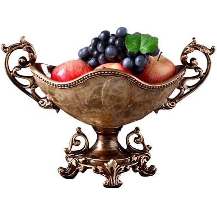 Фруктовница Корзина Европейский Стиль Фруктовая Тарелка Ретро Гостиная Конфетница Большая Бытовая Тарелка для Сухофруктов Украшения для Кофейного Столика Фрукты