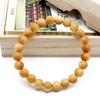 Браслет Koya Koya Chumon Hinoki 9 мм деревянная коробка в комплекте с жемчужиной для молитвы на руке Kongobuji, являющейся объектом всемирного наследия, натуральный камень Power Stone [ЗОЛОТОЙ КАМЕНЬ] Mt. Гора.