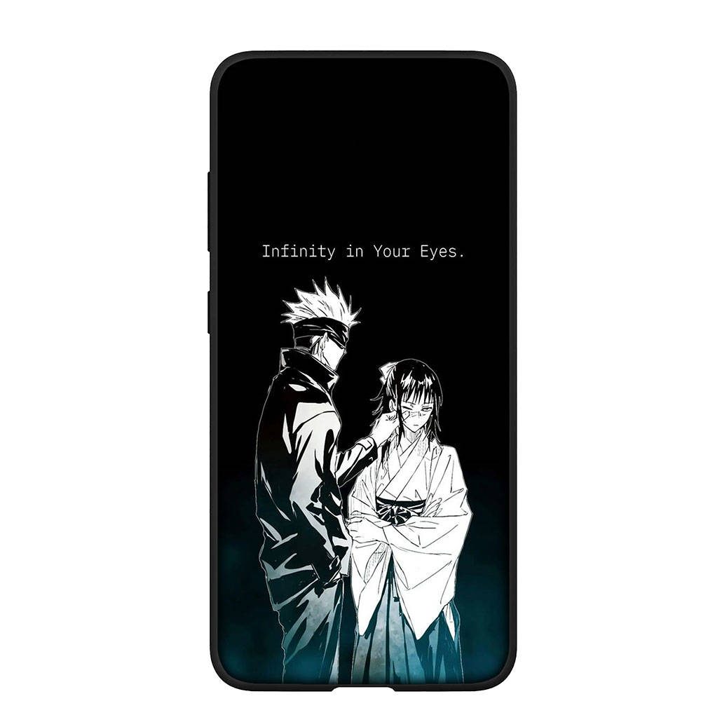 Чехол для телефона Samsung Galaxy S24 S23 iPhone 16 15 14 Xiaomi Redmi Note 13 12 11 Plus 9 Pro Max XR OPPO Huawei Gojo Satoru Anime Jujutsu Kaisen Cover