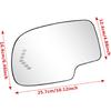 Стекло зеркала заднего вида со стороны водителя TOP-MAX для 2003-2006 Chevy Silverado GMC Sierra Tahoe Yukon Suburban Avalanche Cadillac Escalade, с подогревом