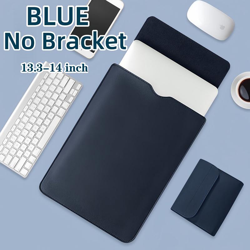 Multipurpose Laptop Sleeve 13/14/15/16 Inch With Bracket Waterproof Laptop Bag Laptop Case Macbook Sleeve Air Pro PU Leather