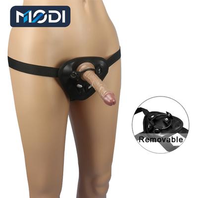Трусики с ремнем и дилдо, носимый массажер, пенис для проникновения для пар, дилдо, лесбийский член, гей-упряжь, женский реалистичный секс