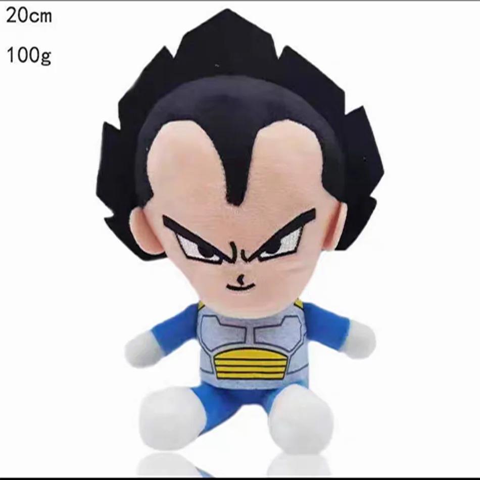 Dragon Ball Японское Аниме Плюшевые Игрушки 20см Супер Сайян Гоку Вегета Пикколо Транкс Гохан Мультяшная Фигурка Набивные Куклы Детские Подарки