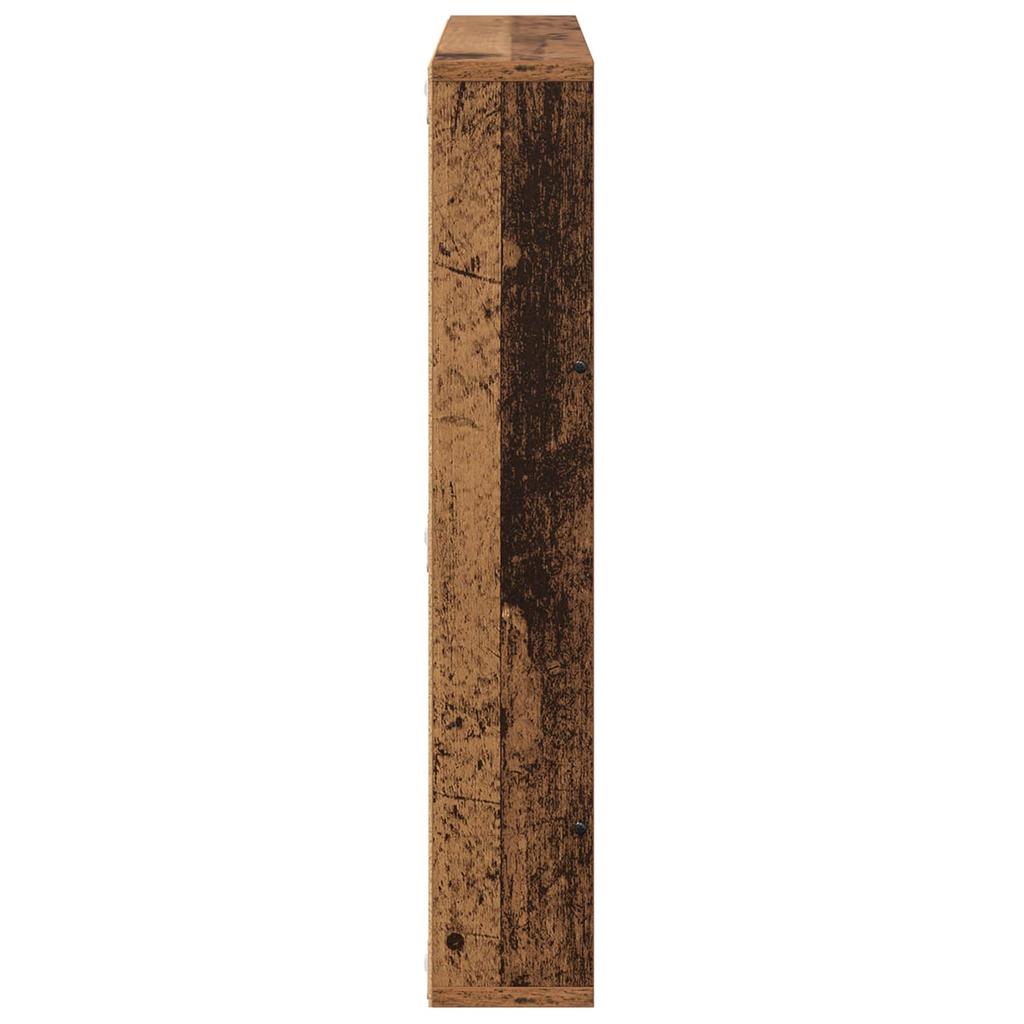 Magazine Shelf 2 pcs Reclaimed Wood Look 60 x 12 x 70 cm Engineered Wood
