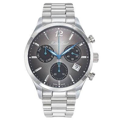 Часы Urban Chrono из нержавеющей стали с черным циферблатом, кварцевые, мужские H411CHAN