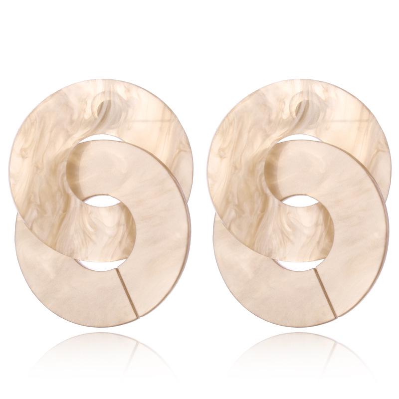 New Popular European and American Style Chain Acrylic Earrings, Simple and Trendy Earrings