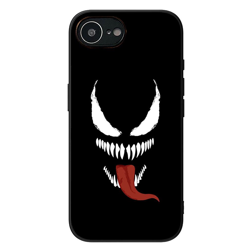 Soft Phone Cover for Apple iPhone 17 16 14 15 Pro Max Plus 15+ 16E XR ProMax Air Case Venom Superheroes Marvels Casing