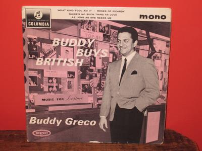 7-дюймовая пластинка BUDDY GRECO Buddy Buys British SEG8341 COLUMBIA 1964 UK Pop Б/у