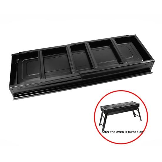 Гриль-барбекю Портативный складной угольный гриль для приготовления пищи на открытом воздухе Простая сборка и очистка Нержавеющий металлический гриль для кемпинга, пикников, пляжных вечеринок