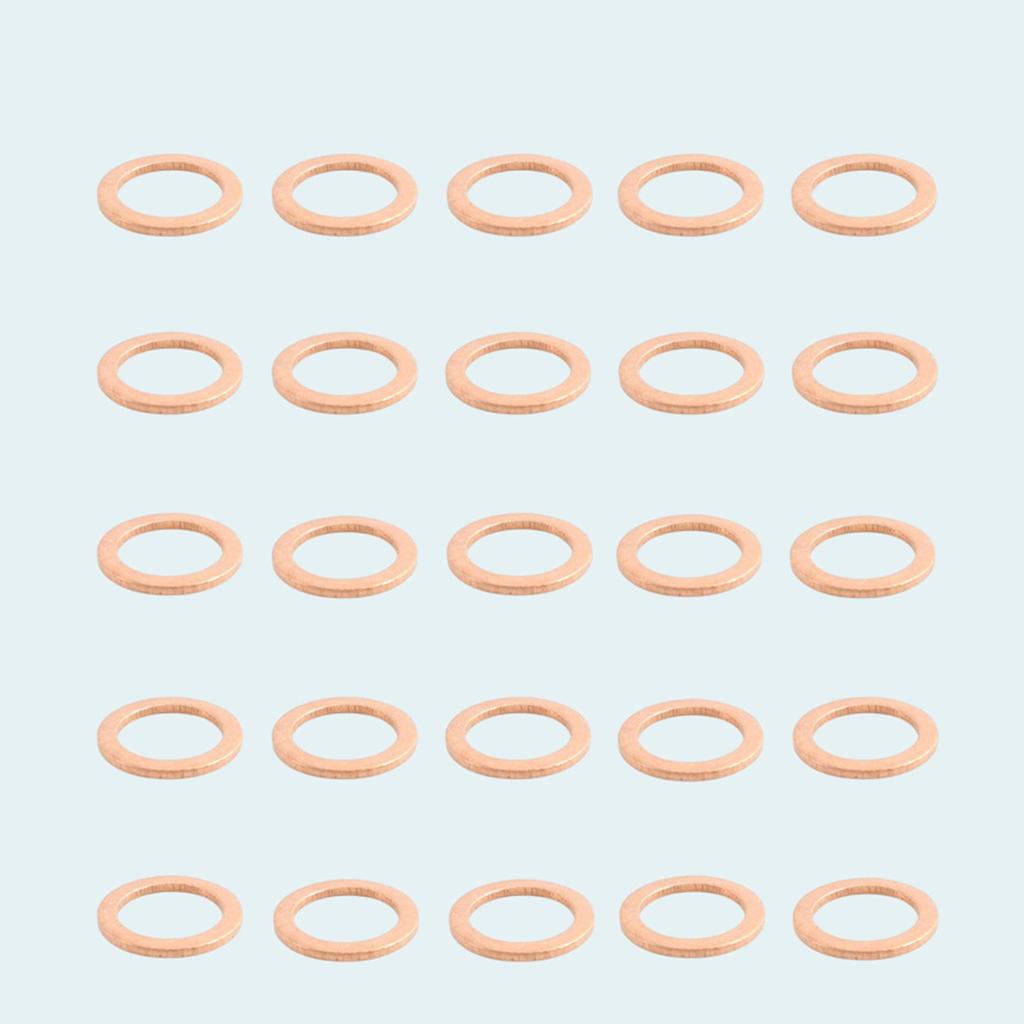 25 шт. прокладка для сливной пробки масла, медная шайба, уплотнительные кольца, номер детали 007603-014106 для Mercedes