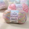 Пряжа Ah Ou Flower 4-слойная окрашенная молочная хлопковая пряжа для детских шерстяных и вязаных крючком кукол - средней толщины, ручной вязки, бесплатная доставка