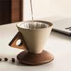 Coarse Pottery Coffee Mug with Base American Style Ceramic Tea Coffee Cups for Coffee Tea Latte Milkshake