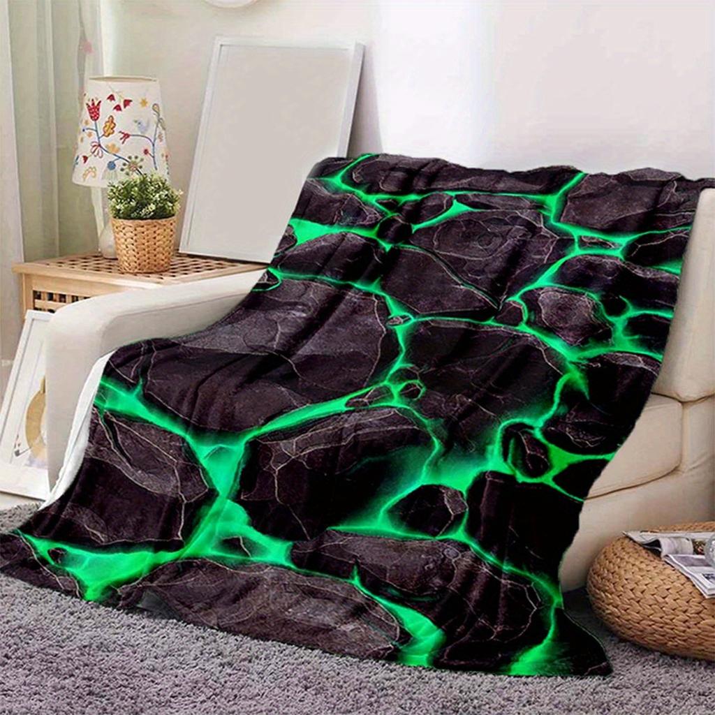 3D hot lava print flannel blanket suitable sofa bed picnic car decoration blanket source