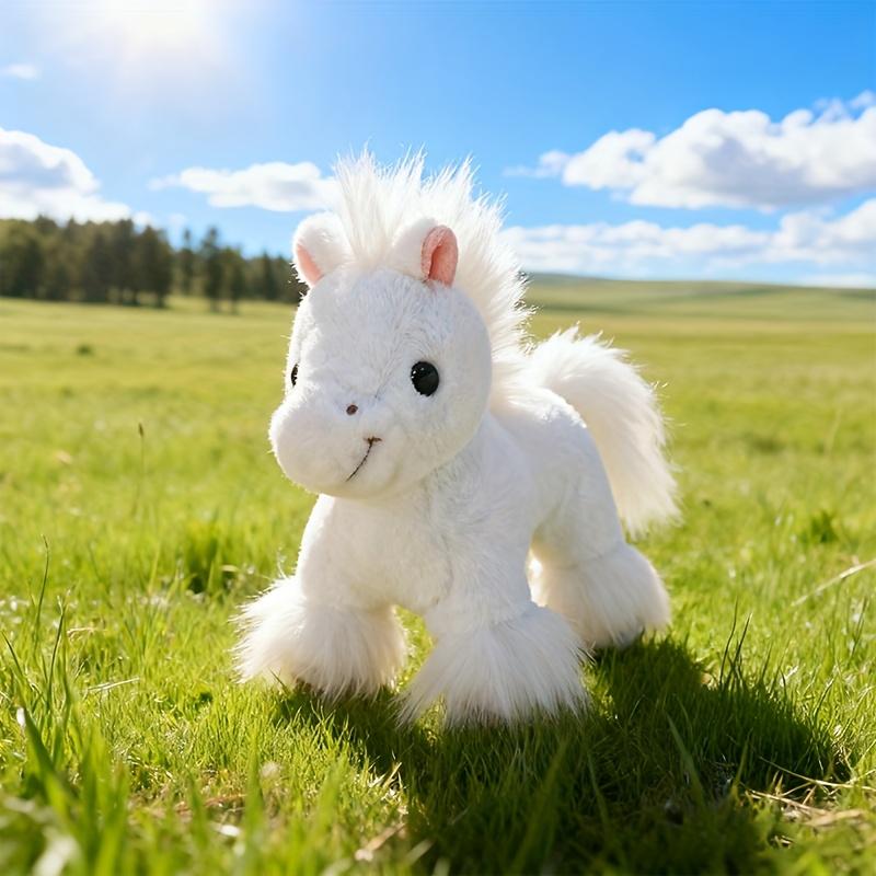 Игрушки Плюшевые Пони Мягкие Милые Плюшевые Животные Пони Плюшевая Кукла Предметы Декора Для Комнаты Подарок Любителю Животных На День Рождения