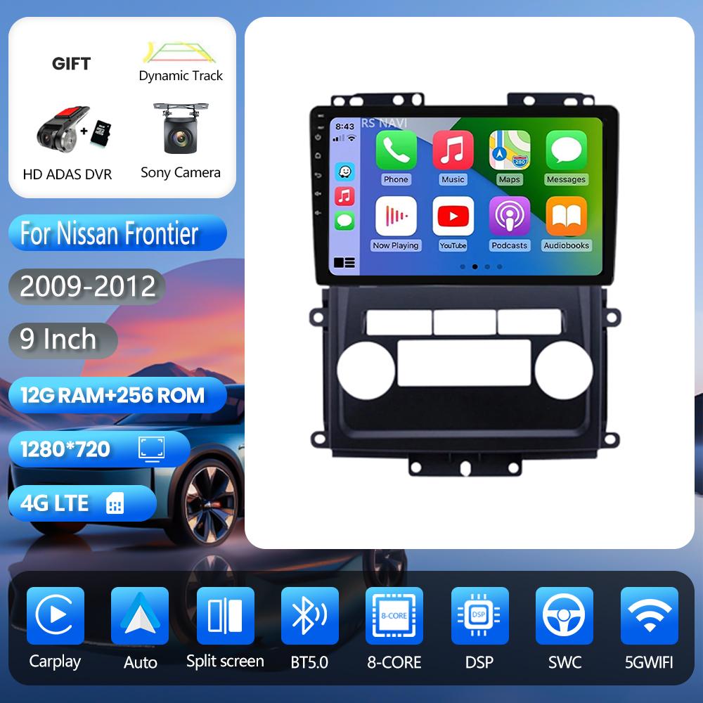 Autoradio Android 16 Carplay Auto pour Nissan Frontier Xterra 2 N50 2008 - 2015, unité centrale stéréo, DVD, BT, vidéo, DSP, WIFI+4G