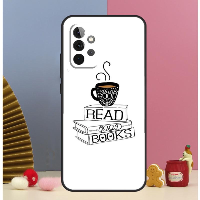 Чехол "Книги и Кофе" для Samsung Galaxy A52 A72 A13 A33 A53 A14 A24 A34 A54 A15 A25 A51 A71 A12 A32
