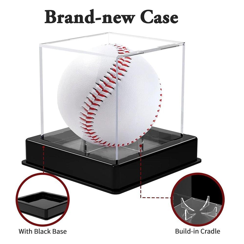 Ball Protector Baseball Display Case Cube Baseball Storage Box Durable Baseball Holder
