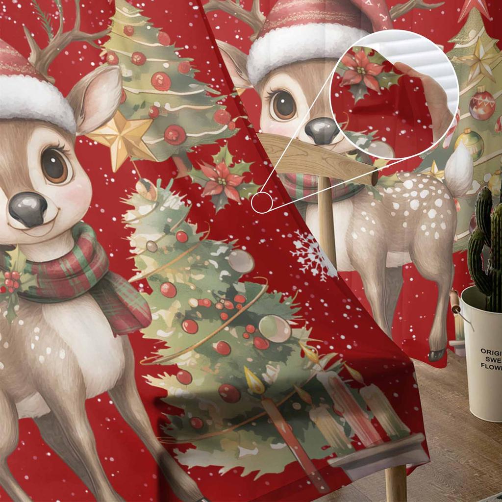 Рождественские и зимние колокольчики для гостиной, спальни, украшения дома, занавески из тюля и вуали для окон