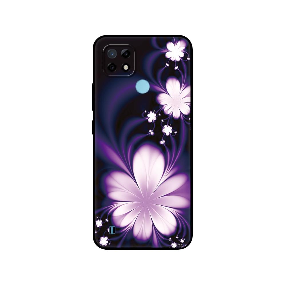 Силиконовый чехол для Realme C21 для OPPO RealmeC21 C 21, чехлы для телефонов 6,5 дюйма; Funda RMX3201 Bumper Capa Etui Мягкий черный чехол из ТПУ