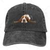 Джинсовая кепка Basset Hound Dog Sleep Baseball Dad Cap Регулируемая классическая стираная спортивная кепка из 100% хлопка для мужчин и женщин